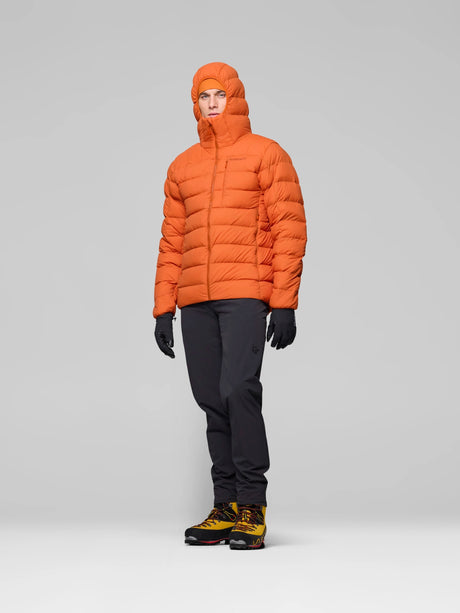 Dūnu jaka Norrona femund down700 Zip Hood vīriešu Gold Flame