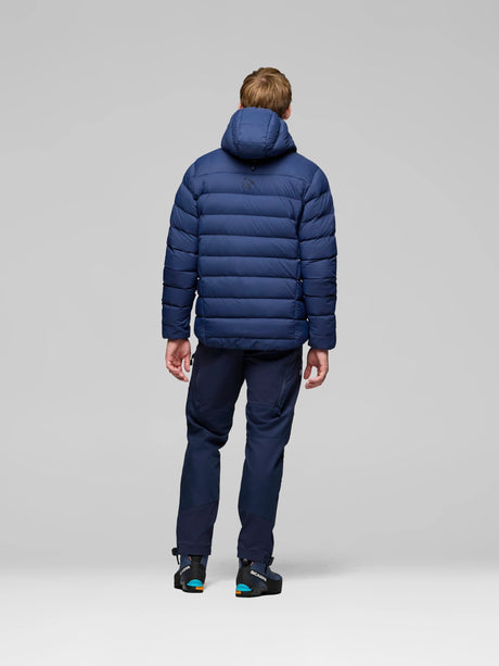 Dūnu jaka Norrona femund down700 Zip Hood vīriešu Indigo Night