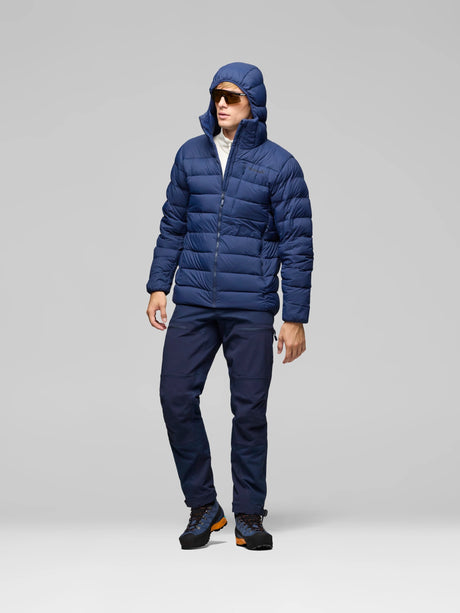 Dūnu jaka Norrona femund down700 Zip Hood vīriešu Olive Night