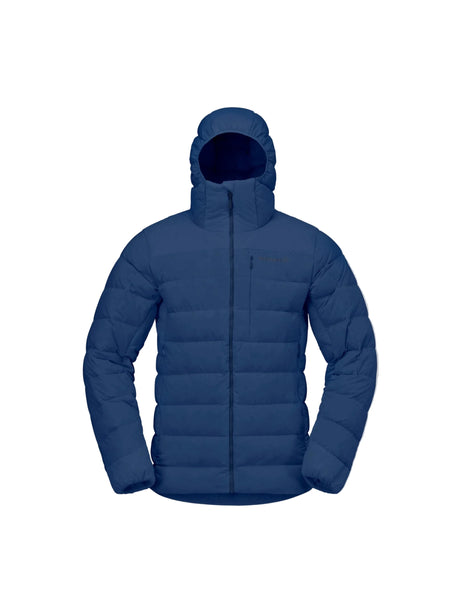 Dūnu jaka Norrona femund down700 Zip Hood vīriešu Indigo Night