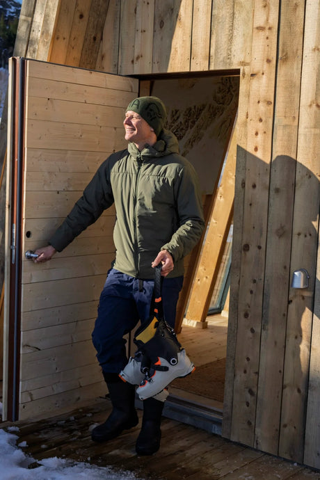 Pārgājienu jaka Norrøna femund thermo60 vīriešiem Dark Blue