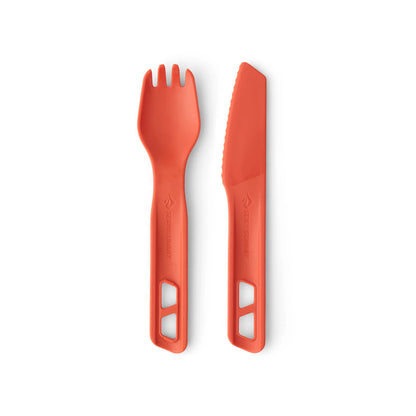 Ēšanas Piederumi Sea To Summit Passage Cutlery Set Orange Set 2