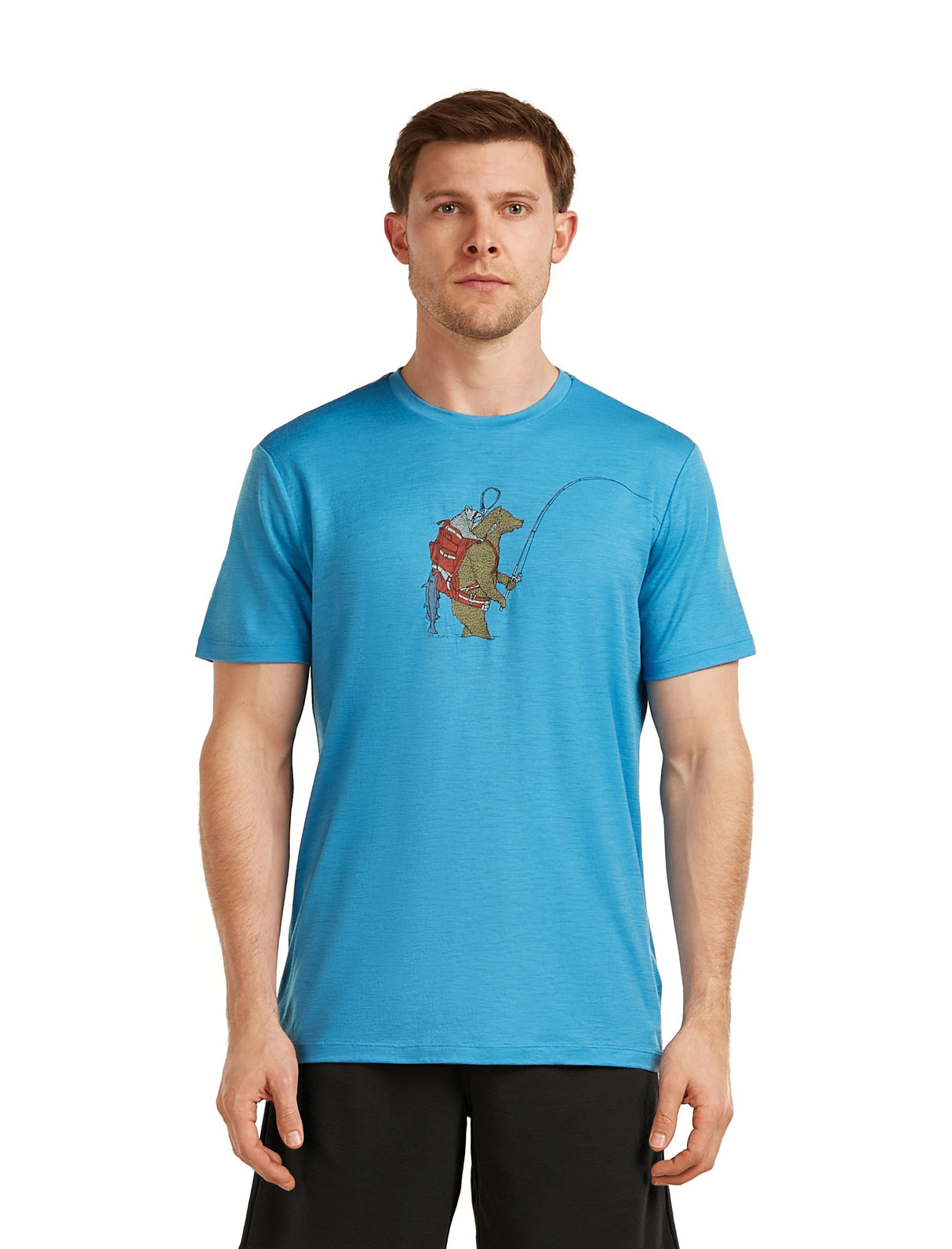 Merino T-krekls Icebreaker Tech Lite SS 150 Bear vīriešu