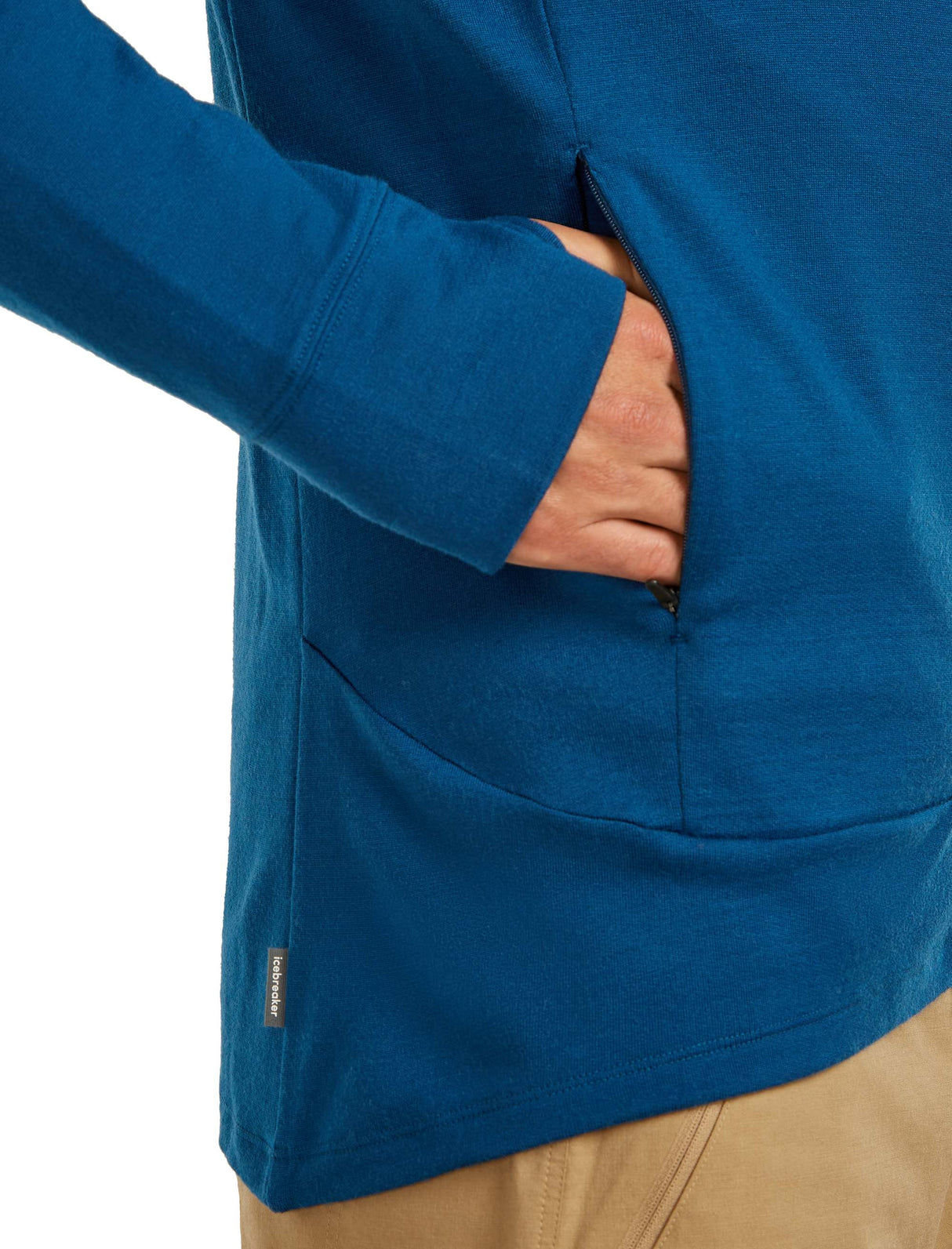 Men's Merino Hoodie Icebreaker Quantum IV LS Zip