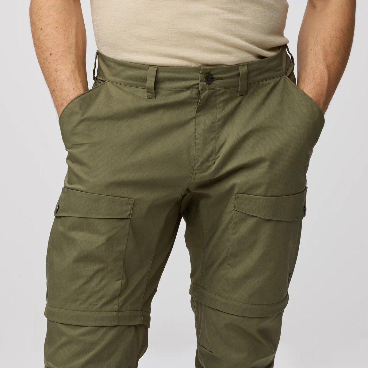 Fjallraven bikses-šorti Abisko Hybrid Trail Zip-off vīriešu