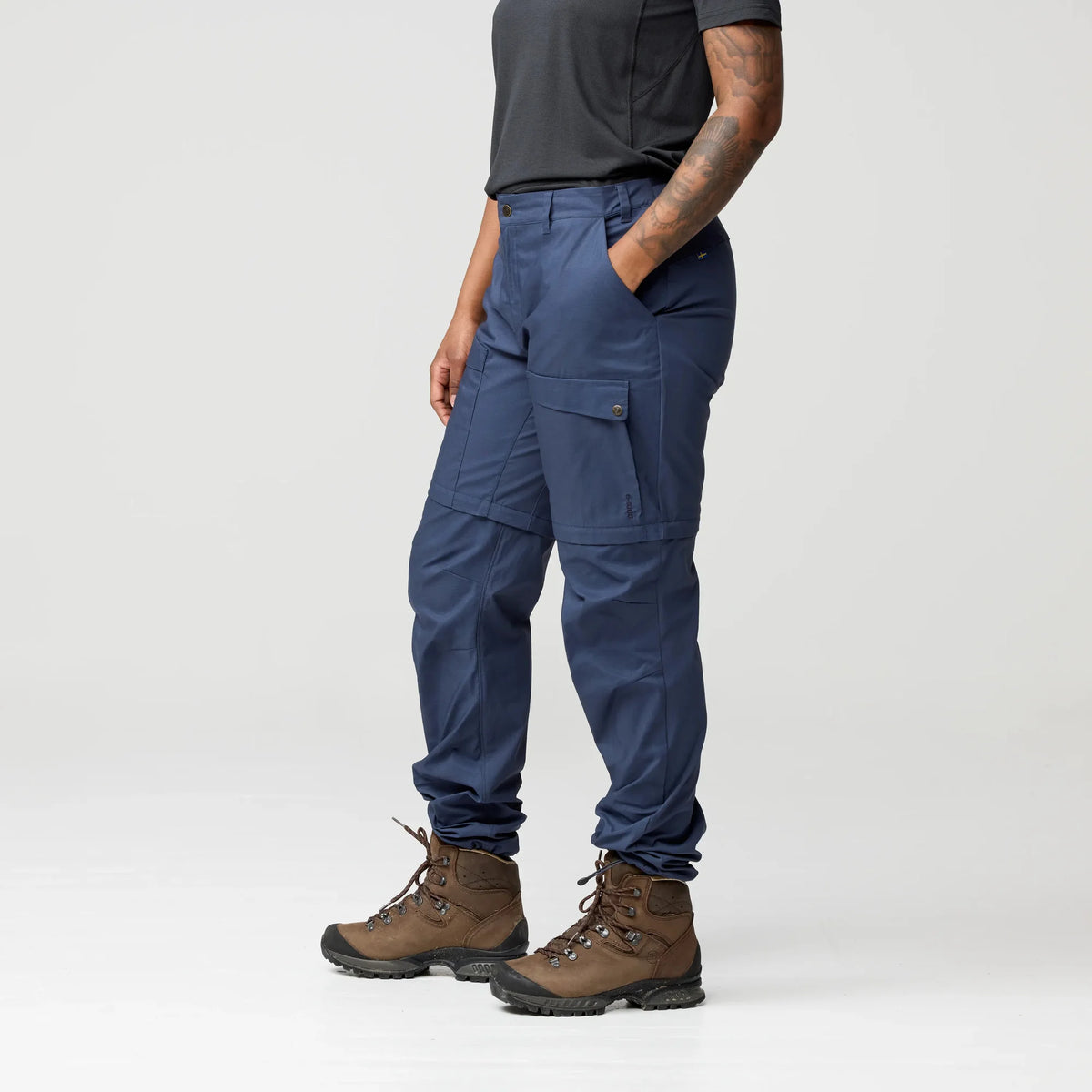 Fjallraven bikses-šorti Abisko Hybrid Trail Zip-off sieviešu