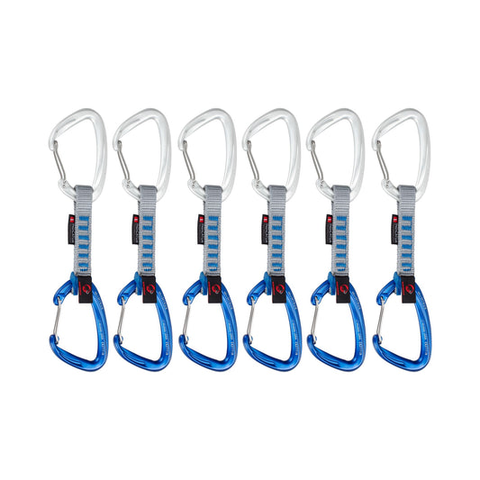 Atsaites Mammut Crag Wire 10cm 6-Pack Silver-ultramarine