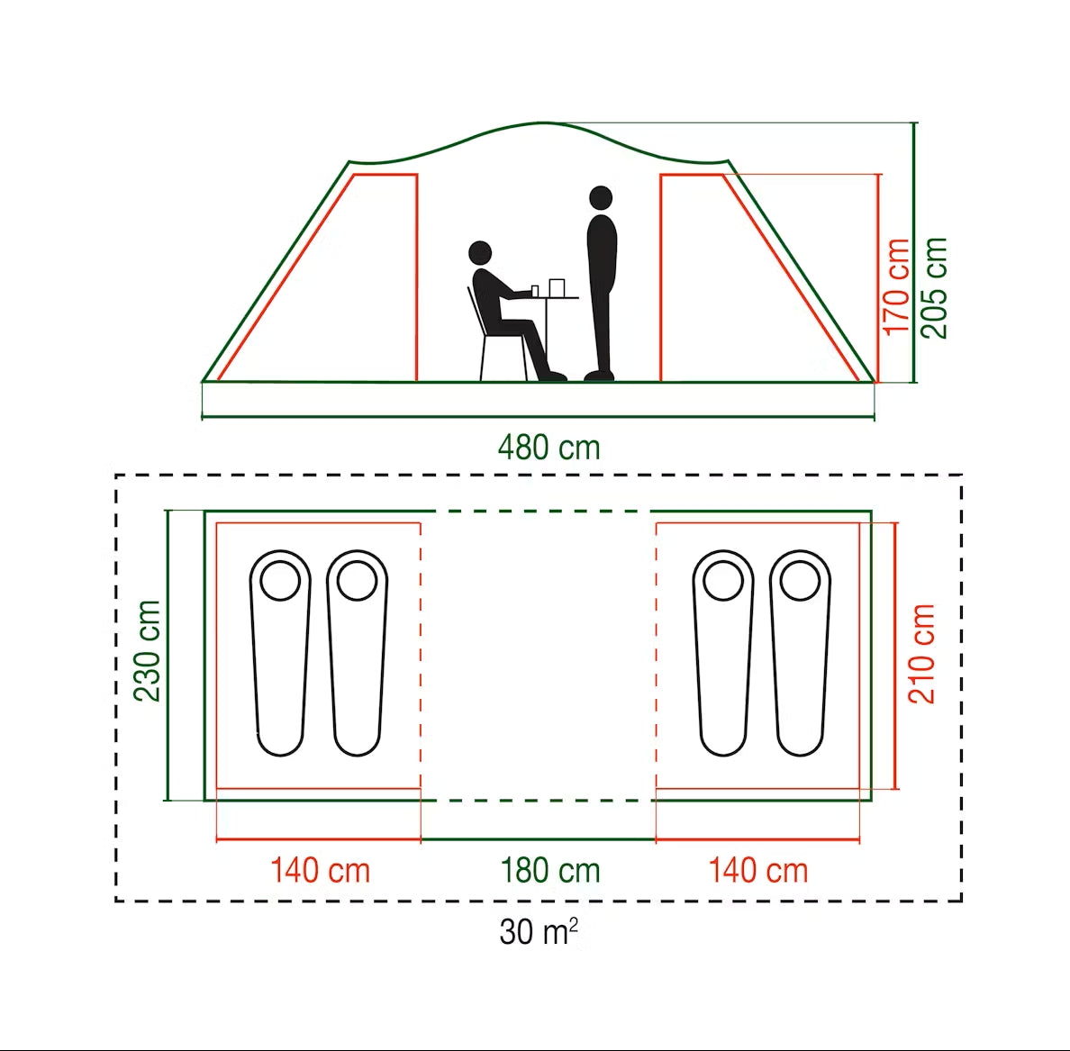 Coleman Spruce Falls 4-person tent