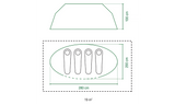 Četrvietīga telts Coleman Galiano 4