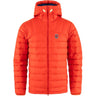 Dūnu jaka Fjallraven Expedition Pack Down Hoodie vīriešu Flame Orange-UN Blue