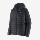 Dūnu jaka Patagonia Down Sweater Hoody vīriešu Black