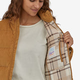 Dūnu mētelis Patagonia Cord Fjord Coat sieviešu