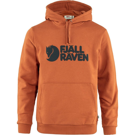 Džemperis Fjallraven Logo Hoodie vīriešu Terracotta Brown