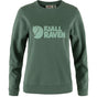 Džemperis Fjallraven Logo sieviešu Deep Patina - Misty Green