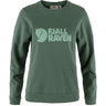 Džemperis Fjallraven Logo sieviešu Deep Patina - Misty Green