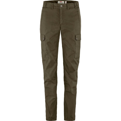 Pārgājienu bikses Fjallraven Stina Trousers sieviešu Dark Olive R