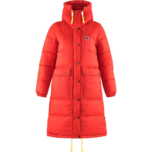 Fjallraven Expedition Long Down Parka sieviešu True Red M