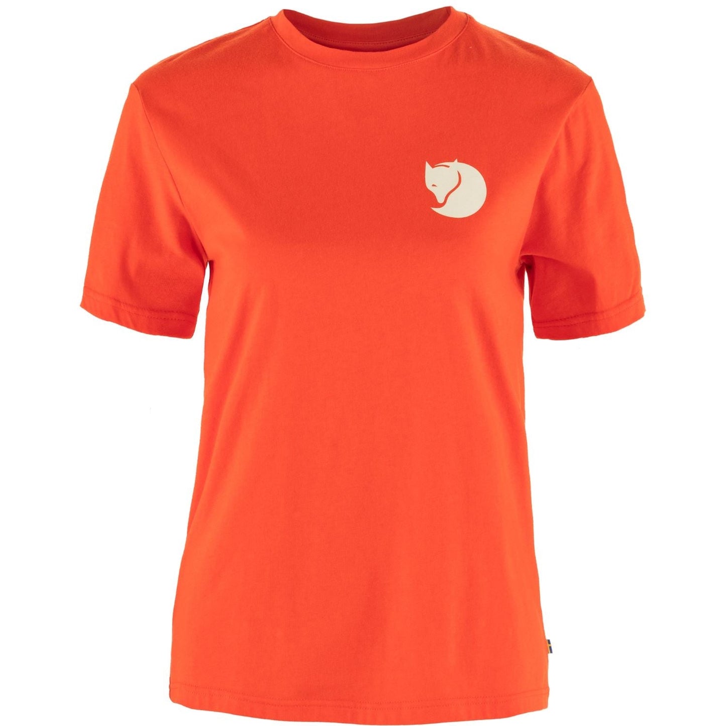 T-krekls Fjallraven Walk With Nature sieviešu Flame Orange