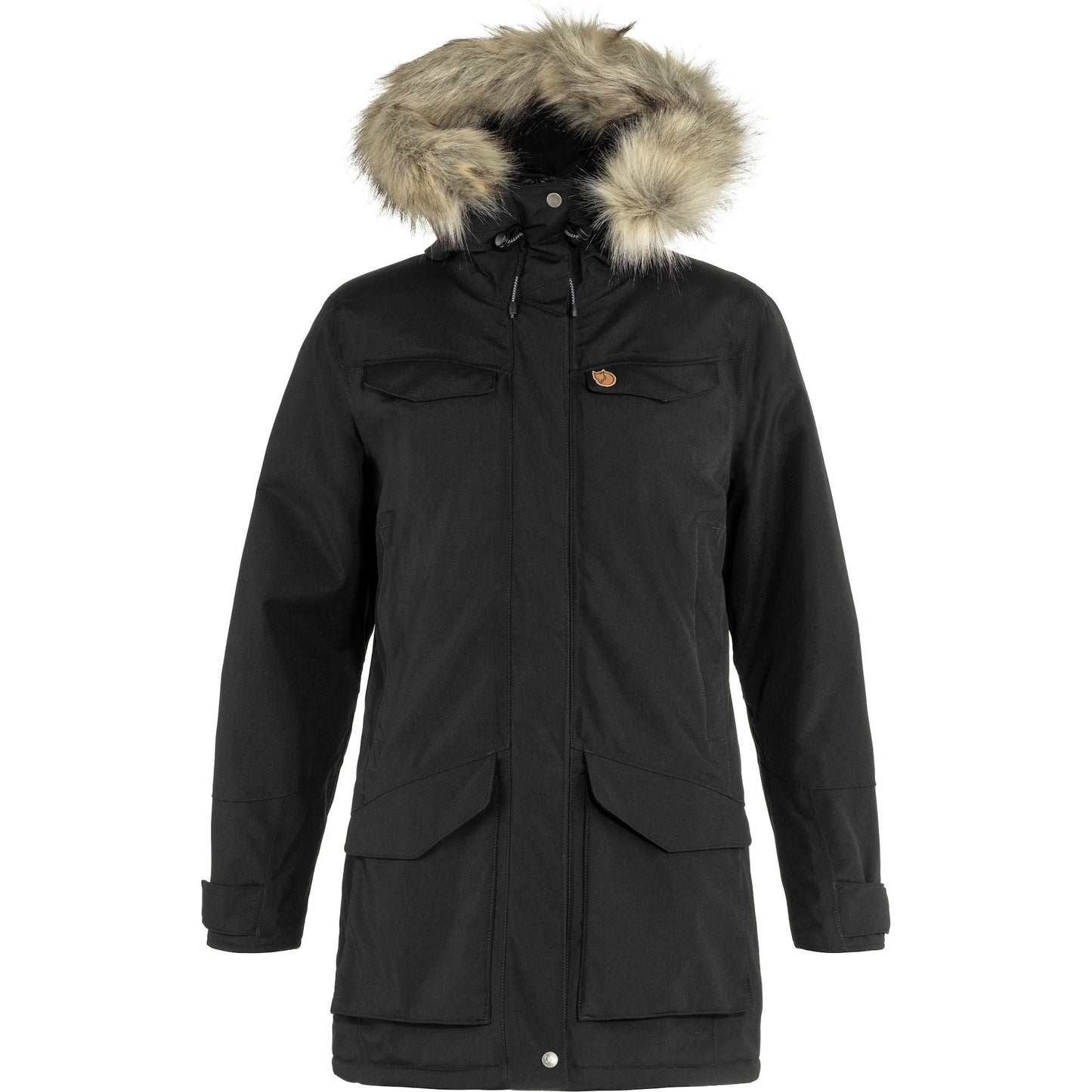 Parka Fjallraven Nuuk sieviešu Black