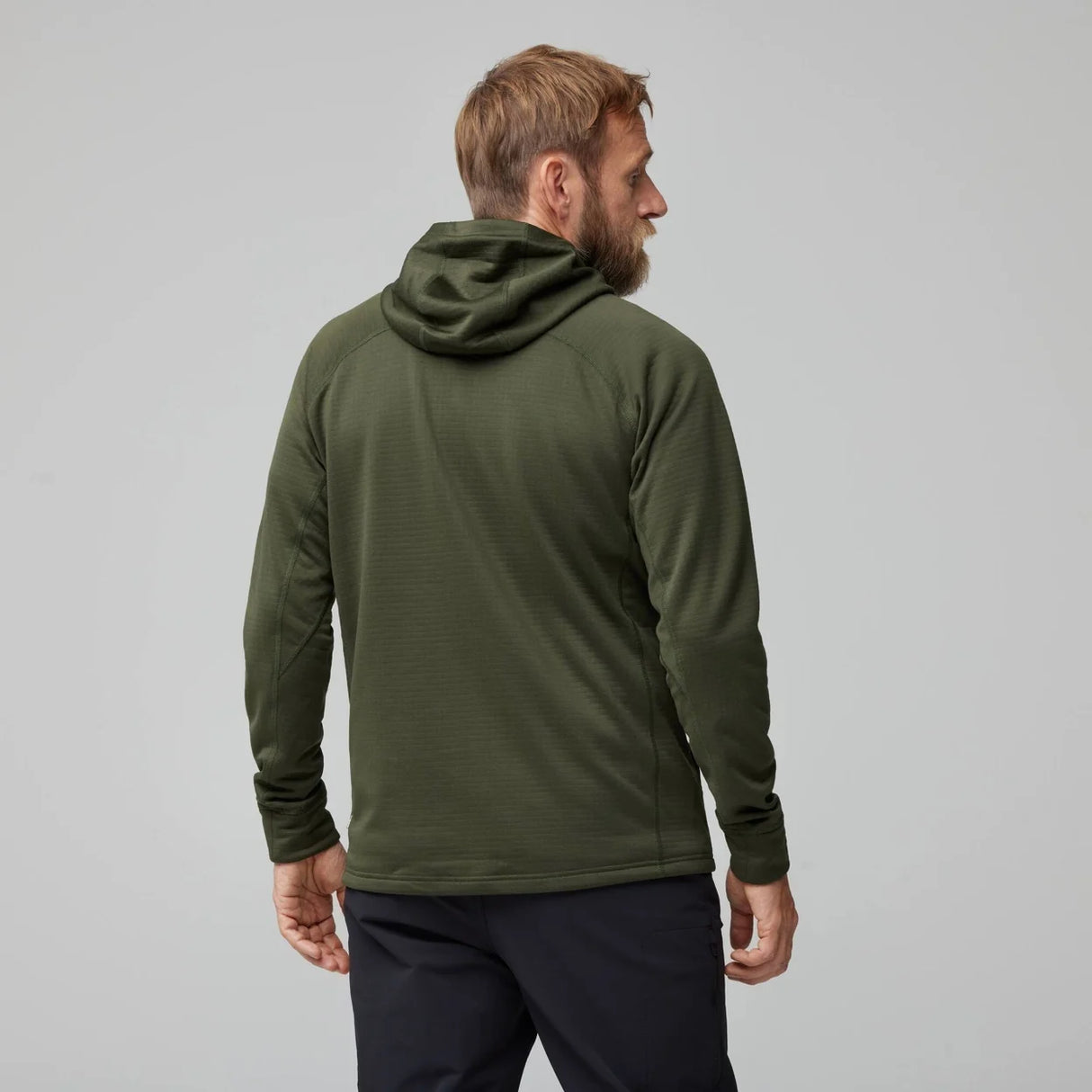 Flīsa jaka Fjallraven Abisko Grid Fleece Hoodie vīriešu