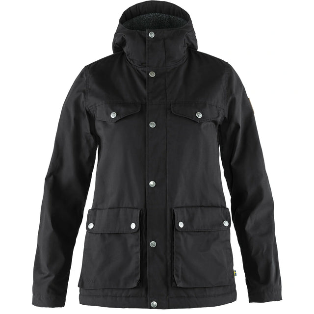 fjallraven greenland ziemas  jaka sieviešu  melna