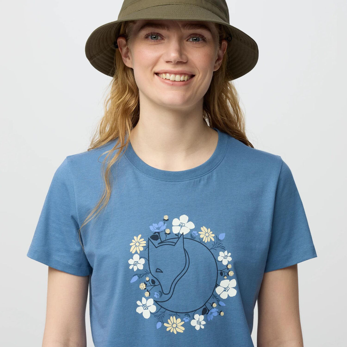 Fjallraven T-Shirt Fjällblomster Fox Women's