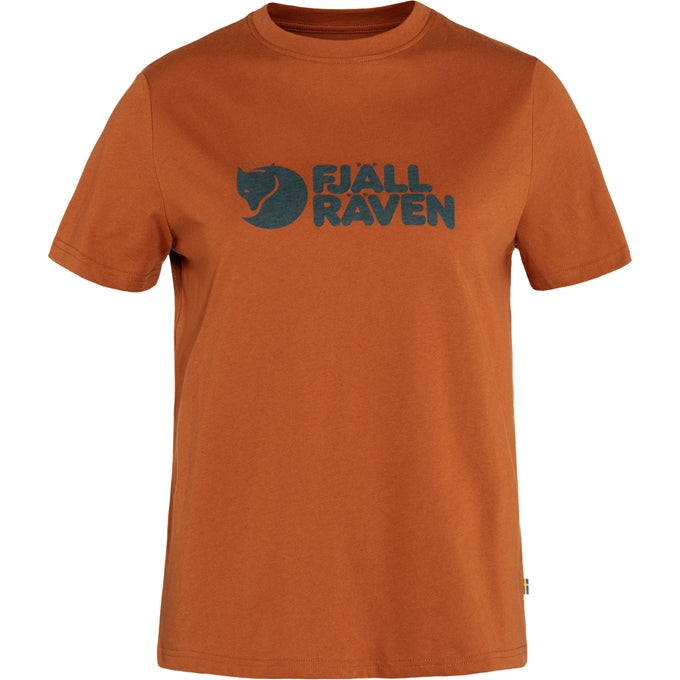 T-krekls Fjallraven Logo Tee sieviešu Terracotta brown