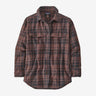 Flaneļa krekls Patagonia Heavyweight Fjord sieviešu Ice Caps: Dusky Brown