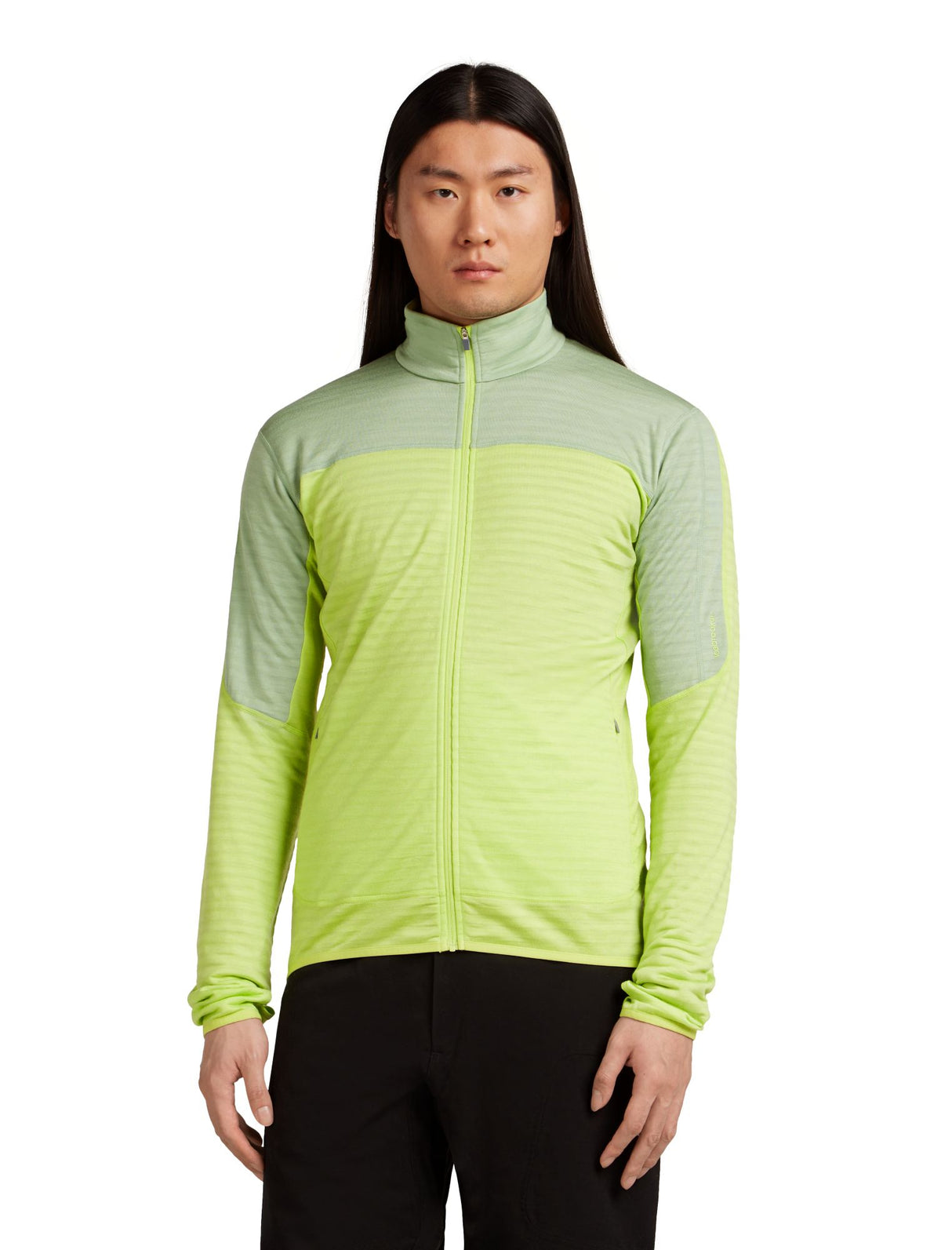 Vilnas flīsa jaka Icebreaker Real Fleece Descend vīriešu