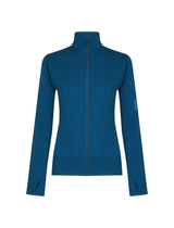 Vilnas flīsa jaka Icebreaker Real Fleece Descend LS Zip sieviešu