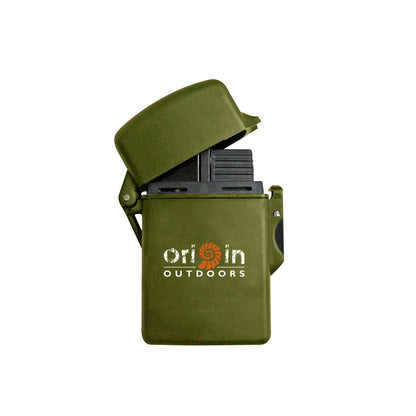 Gāzes šķiltava Origin Outdoors Storm Lighter Waterproof Olive