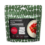 Liofilizēta pārtika Good Mood Meals rīsu pudiņš ar zemenēm