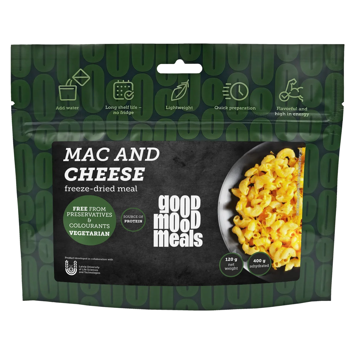 Freeze-dried food Good Mood Meals Mac and Cheese