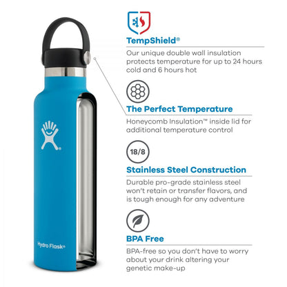 Termopudele Hydro Flask® 620 ml Standard Mouth Flex Cap 21 OZ