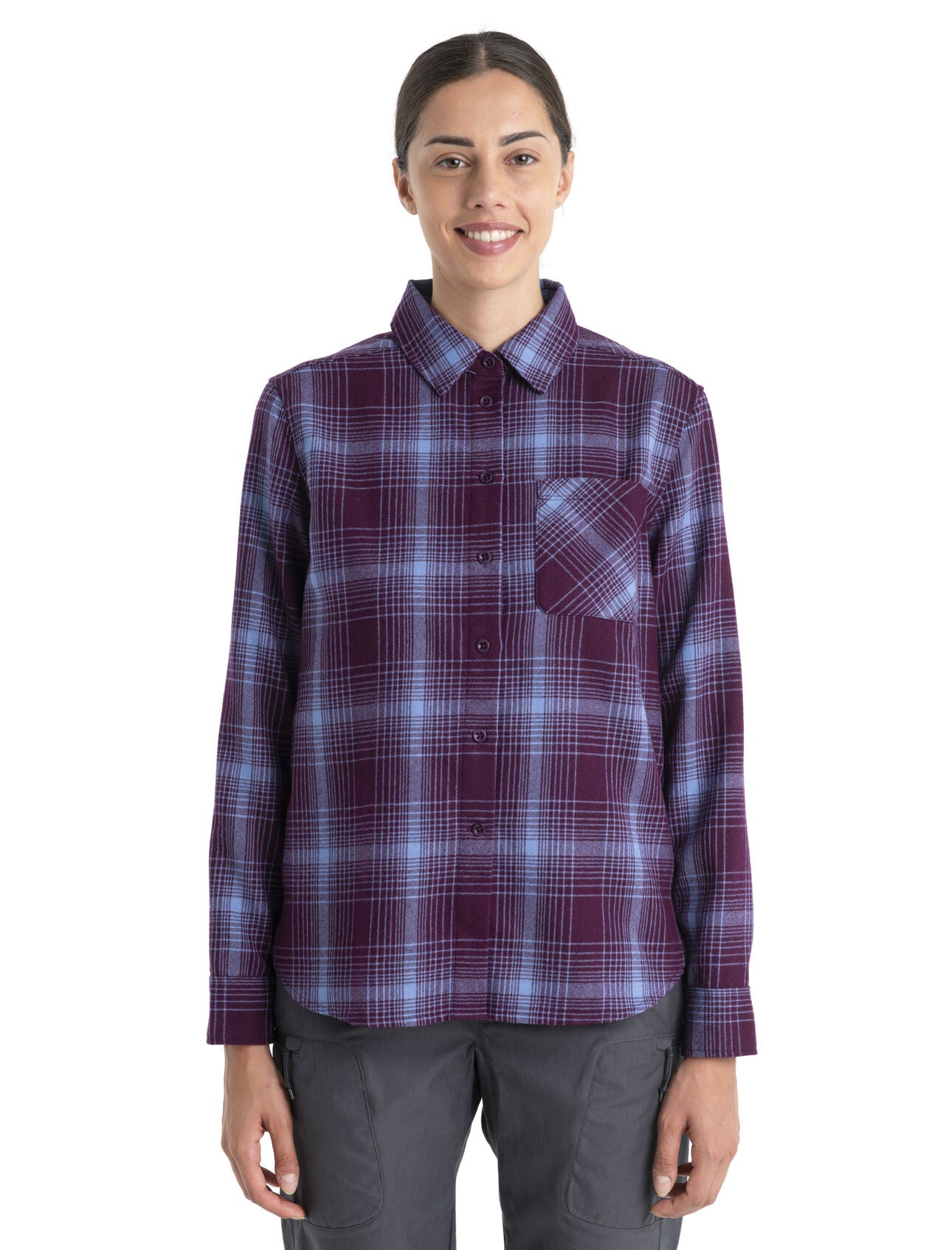 Krekls Icebreaker Dawnder 200 Plaid LS Flannel sieviešu