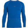 Merino termoveļas krekls Icebreaker ZoneKnit 260 LS Crewe vīriešu Lazurite Solar