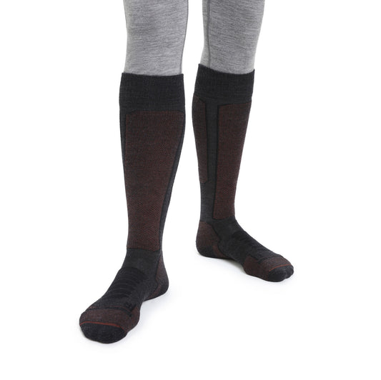 Slēpošanas zeķes Icebreaker Merino Ski+ Medium OTC vīriešu Jet Heather Espresso