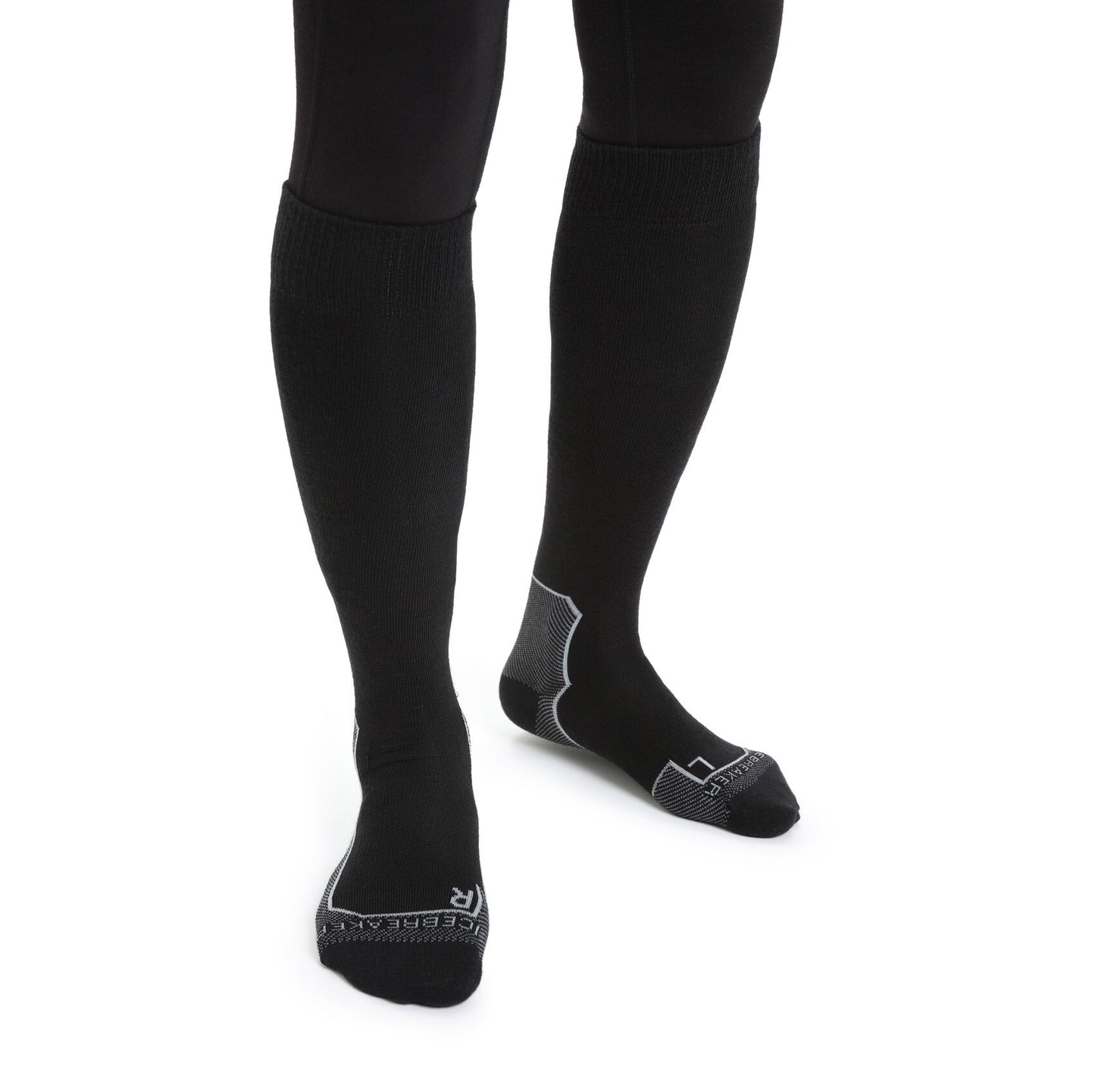 Slēpošanas zeķes Icebreaker Merino Ski+ Light OTC vīriešu Black