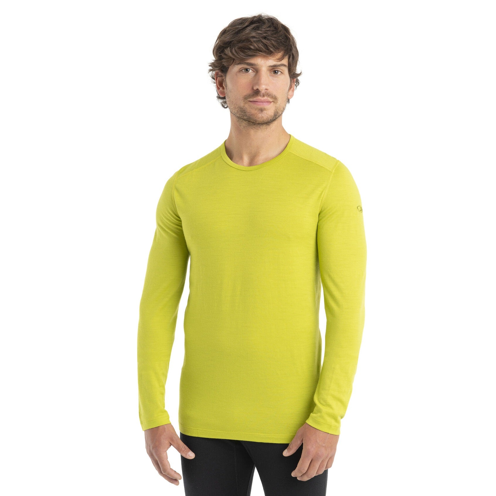 Termoveļas krekls Icebreaker Merino Oasis LS Crewe 200 vīriešu Bio Lime