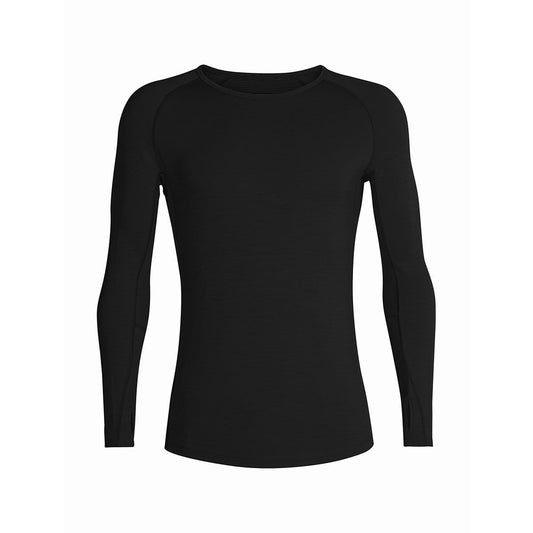 Termoveļas krekls Icebreaker Merino 200 Zone LS Crewe vīriešu Black XL