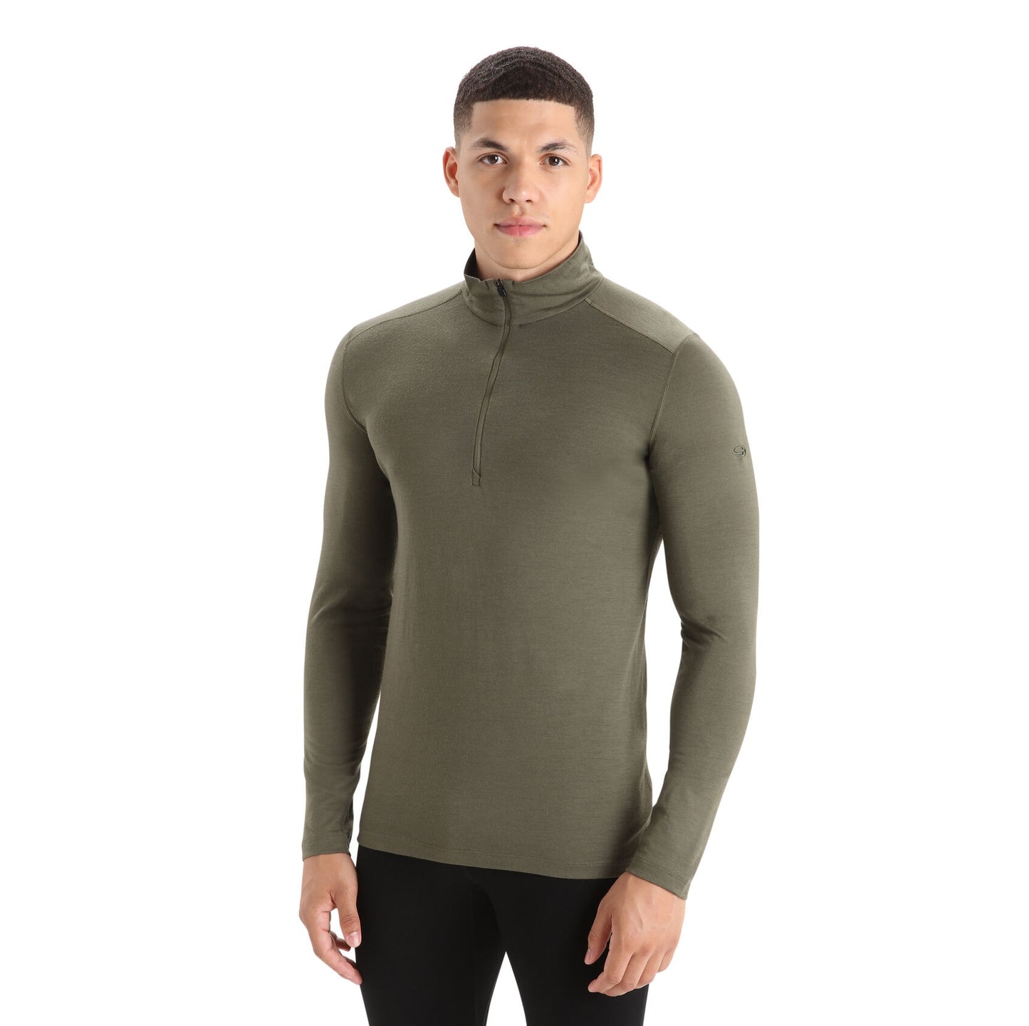 Merino termoveļa Icebreaker 200 Oasis LS Half Zip vīriešu Loden