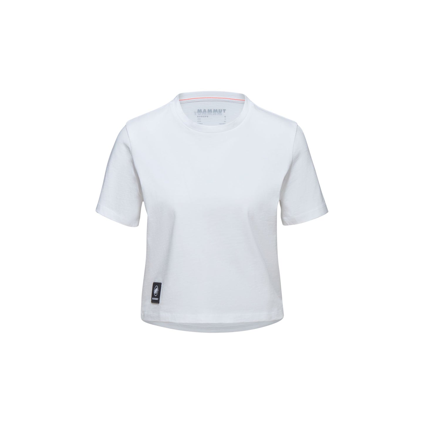 Krekls Mammut Massone T-Shirt Cropped Patch sieviešu White