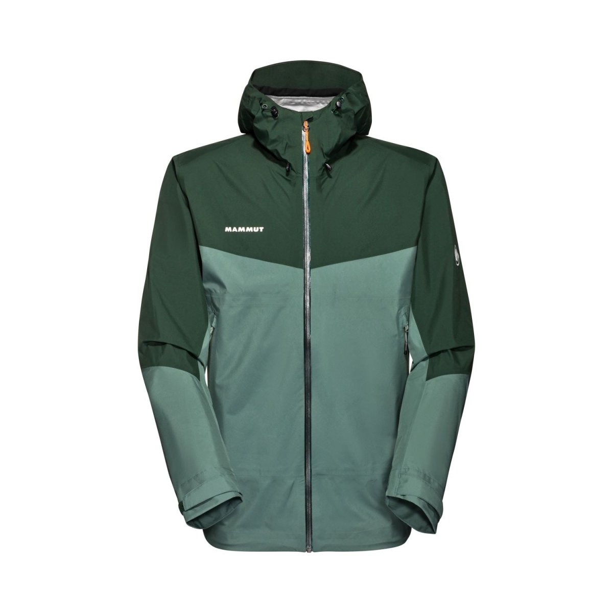 Lietus jaka Mammut Convey Tour HS Hooded vīriešu Dark Jade-Woods