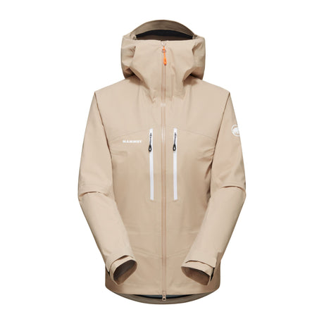 Lietus jaka Mammut Taiss HS Hooded sieviešu Savannah-White