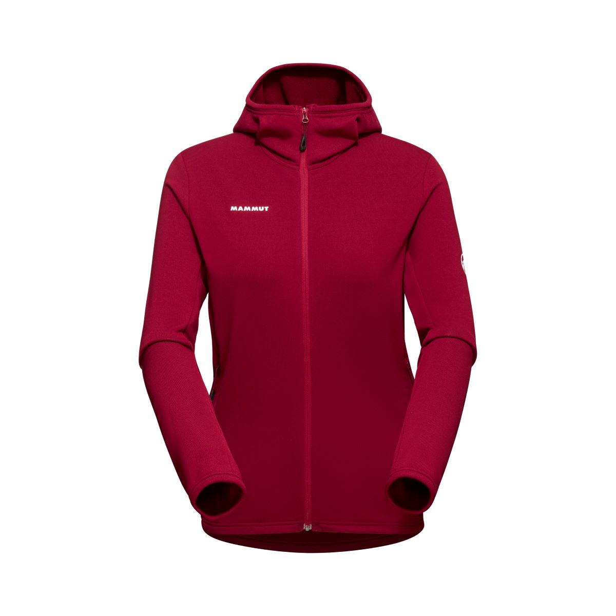 Mammut Aconcagua Light Hooded ML sieviešu flīsa jaka Blood Red