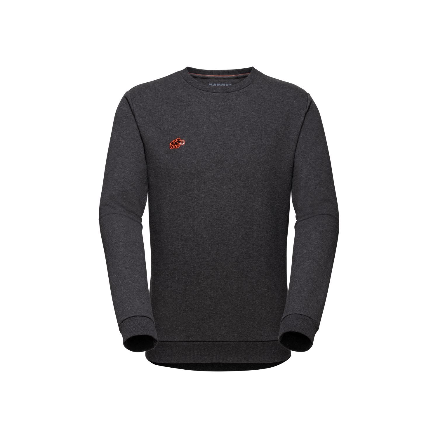 Organiskās kokvilnas džemperis Mammut ML Pull Unisex Black Melange Mammut S