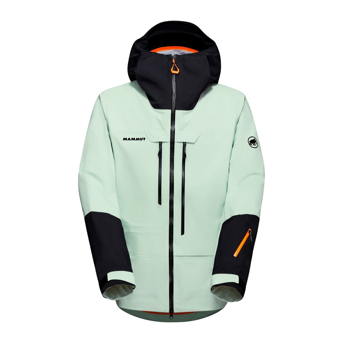 Lietus jaka Mammut Haldigrat Air HS Hooded vīriešu Neo Mint-Black