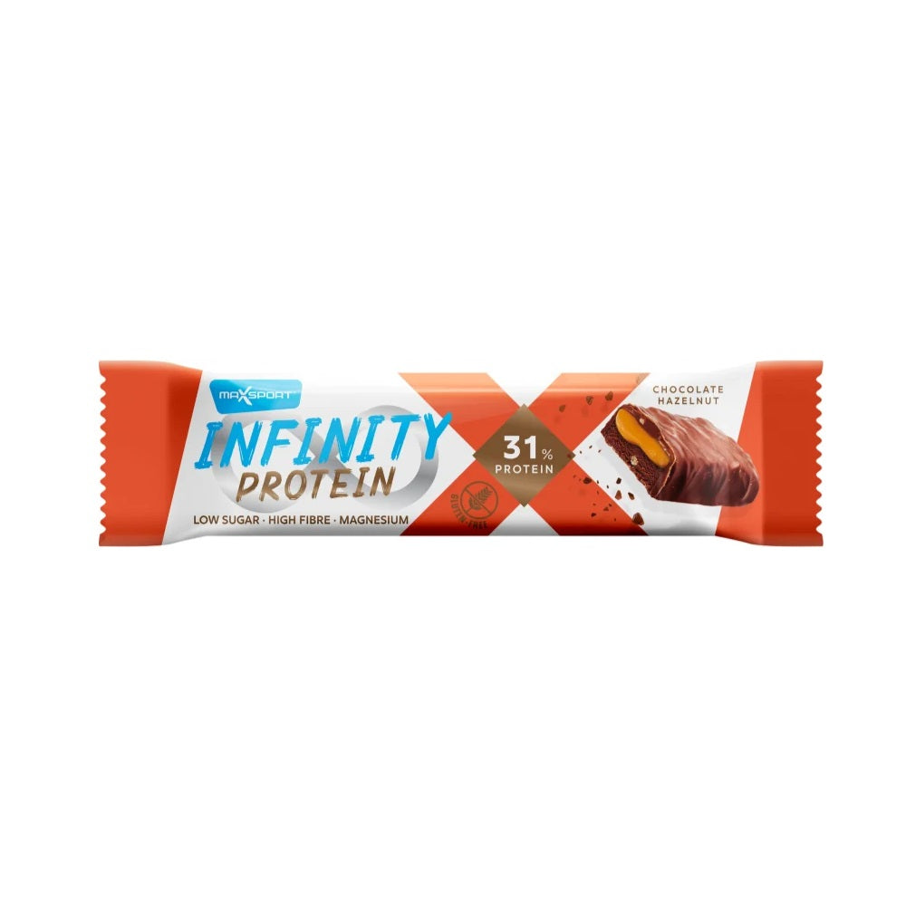 Proteīna batoniņš Max Sport Infinity Protein šokolāde un lazdu rieksti