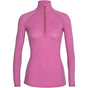 Termoveļas krekls Icebreaker Merino Zone Half Zip 150 sieviešu Cosmic Grape