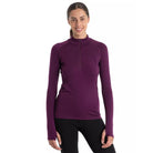 Merino termoveļas krekls Icebreaker 300 MerinoFine™ Polar LS Half zip sieviešu Nightshade